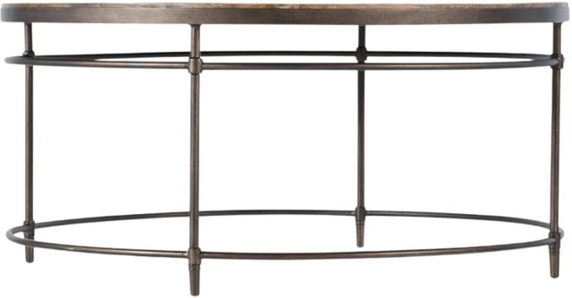 Hooker® Furniture Saint Armand Light Wood Cocktail Table with Bronze Base-0
