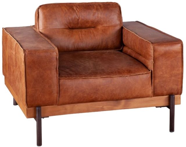 Home Trends & Design Portofino Cocoa Brown/Walnut Accent Chair-0