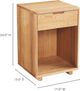 Moe's Home Collection Osamu Natural Oak Nightstand-2