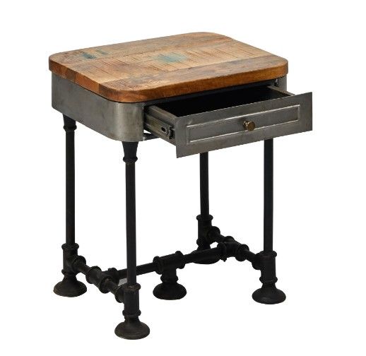 Jaipur Furniture Nanhe Rustic Sawan Lamp Table-2