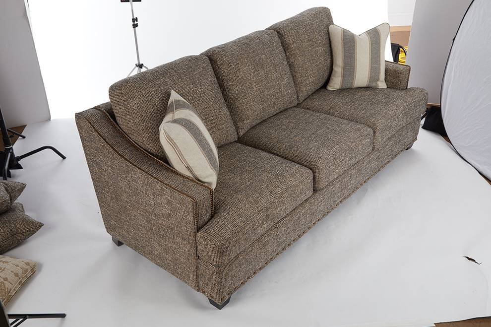 La-Z-Boy® Cleo Peppercorn Sofa Johnson's Furniture & Appliances