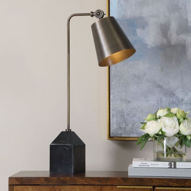 Uttermost® Hutchinson Golden Bronze Desk Lamp-1