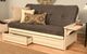 Kodiak Furniture Phoenix Suede Gray/Antique White Full Storage Futon with Mattress-4