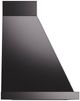 Ilve® Nostalgie II Noblesse 48" Glossy Black Wall Mounted Range Hood with Chrome Trim-2