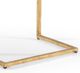 Chelsea House Matteson Glass Mirror Top Side Table with Gold Leaf Frame-2