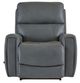 La-Z-Boy® Apollo Blue Grey Leather Manual Rocking Recliner-1