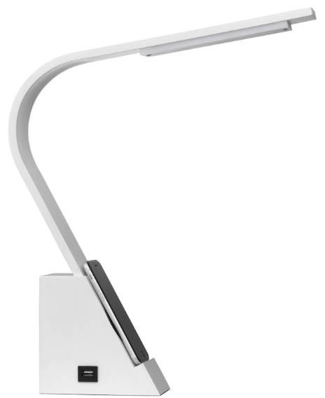 Cal® Lighting & Accessories White Desk Lamp-2