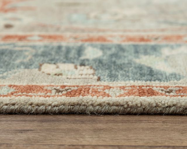 Rizzy Home Belmont Blue/Neutral 8'x10' Rectangular Rug-1