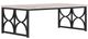 A.R.T. Furniture® Alcove Belgian Ivory Top Cocktail Table with Burnished Brass Base-0