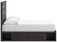 Signature Design by Ashley® Delmorta Dark Gray Youth Full Storage Panel Bed-3