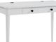 Bernards Citrus Heights White 48" Writing Desk-1