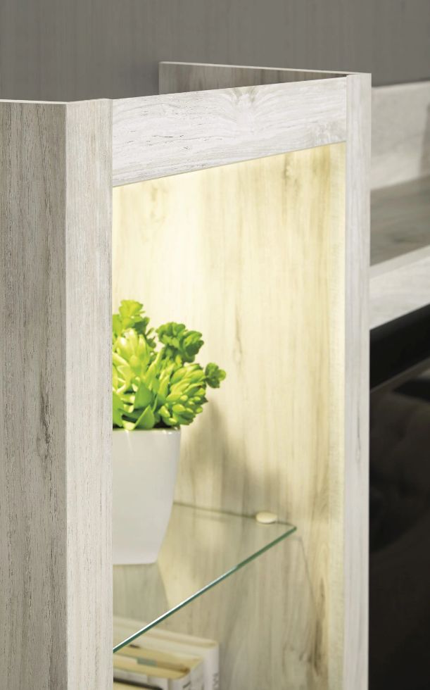Signature Design by Ashley® Bellaby 4-Piece Whitewash Entertainment Center with Spot Lights-5