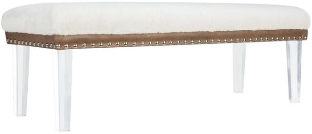 Jofran Inc. Brianna Snow Upholstered Bench-0