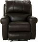 Catnapper® Torretta Chocolate Leather Power Lay Flat Recliner-2