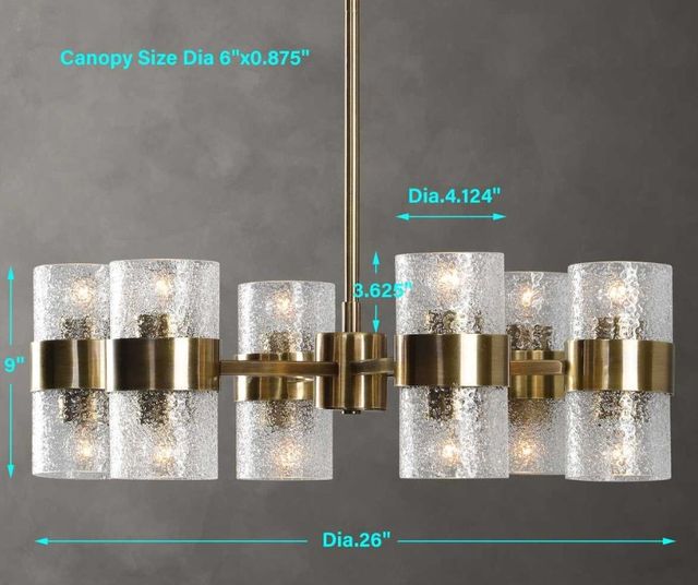 Uttermost® Marinot Antique Brass Chandelier-2