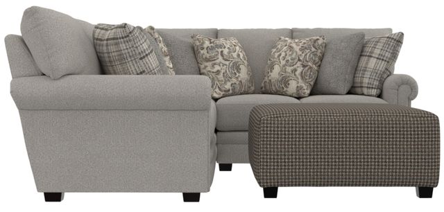 Jackson Furniture Livingston 3-Piece Linen Curved Sectional-1