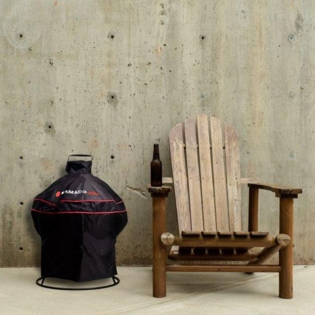 Kamado Joe® Joe Jr.® Black/Red Grill Cover-3
