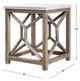 Uttermost® Catali Ivory Limestone Top End Table with Warm Oatmeal Wash Base-2