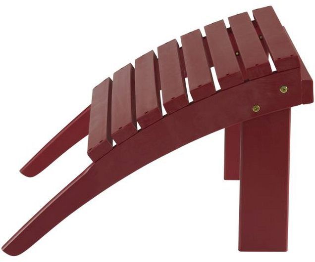 Linon Adirondack Red Ottoman-2