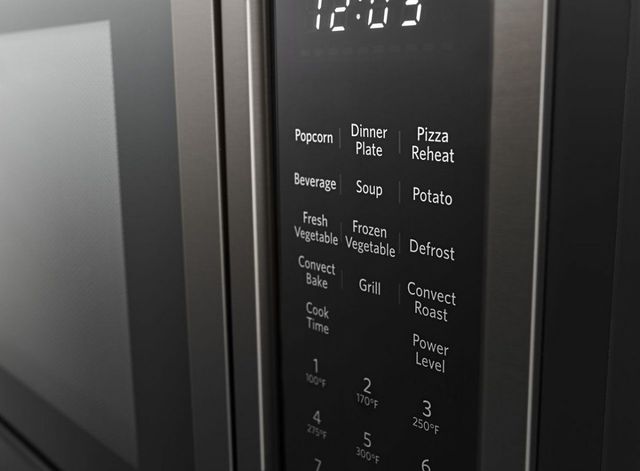 KitchenAid® 1.5 Cu. Ft. Black Stainless Steel with PrintShield™ Finish Countertop Convection Microwave-3