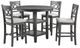 New Classic® Home Furnishings Cori 5-Piece Gray Counter Dining Set-0