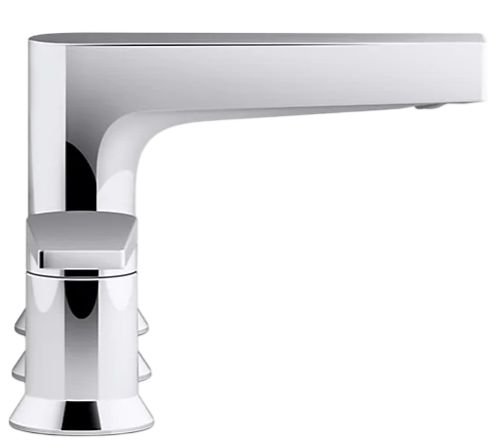 KOHLER® Taut® Matte Black Widespread Bathroom Sink Faucet-1
