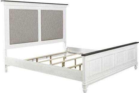 Liberty Furniture Allyson Park Charcoal/Wirebrushed White California King Panel Bed-0