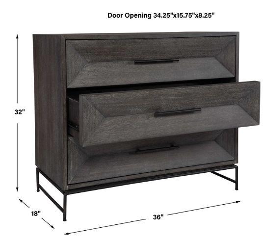 Uttermost® Knox Dark Walnut Accent Chest-2