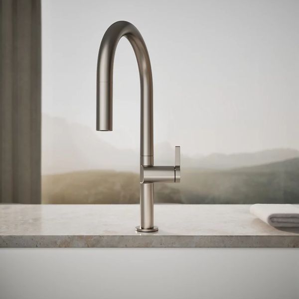 KOHLER® Components® Vibrant Stainless Pull-Down Kitchen Sink Faucet with 2-Function Sprayhead-3