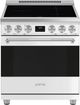 Smeg Professional 30" Matte White Pro Style Induction Range-0