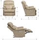 La-Z-Boy® Reed Marshmallow Leather Power Rocking Recliner with Headrest and Lumbar-2