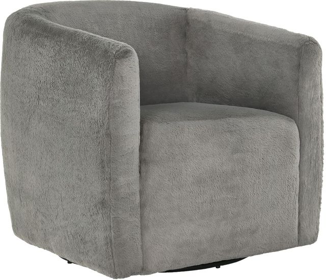 Signature Design by Ashley® Bramner Charcoal Swivel Accent Chair-0