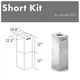 ZLINE 2 Piece 12" Stainless Steel Island Hood Extension Kit-2