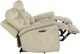 Elements International Trinidad Pebble Cream Power Reclining Sofa-2