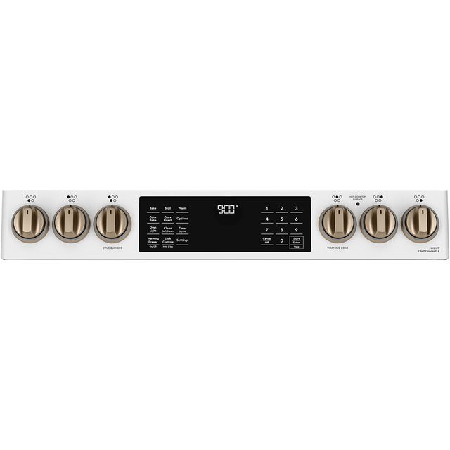 Café™ 30" Matte White Slide In Induction Range-1