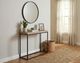 Sunny Designs™ Jax Brown Small Console Table with Black Base-1