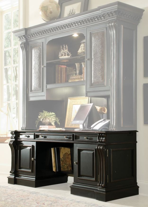 Hooker® Furniture Telluride Black Computer Credenza-2