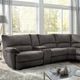 Furniture of America® Cerelia 6-Piece Gray Modular Power Reclining Sectional-1