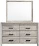 Elements International Eleanor White Dresser and Mirror -3
