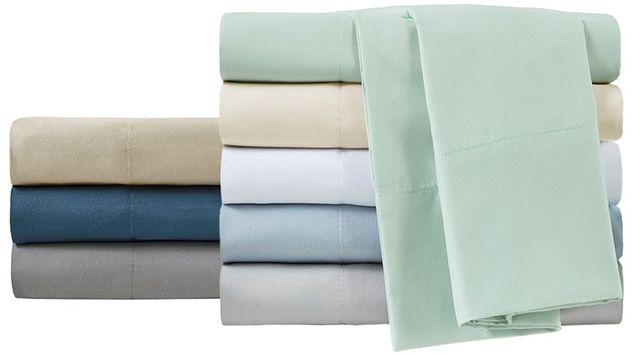 Olliix by Sleep Philosophy Smart Cool Microfiber Light Grey Twin Sheet Set-4