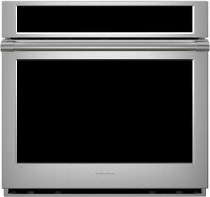 front view of the Monogram Statement Collection 30" Stainless Steel Electric Built In Single Oven
