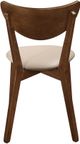 Coaster® Kersey 2-Piece Beige/Chestnut Dining Side Chairs-3