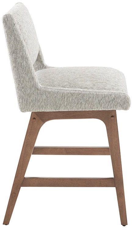 Olliix by INK+IVY Light Grey Boomerang Counter Stool-3
