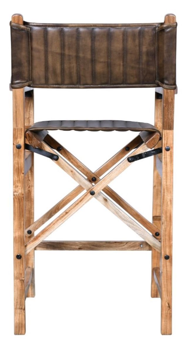 Home Trends & Design Leeds Antique Whiskey/Natural Bar Stool-2