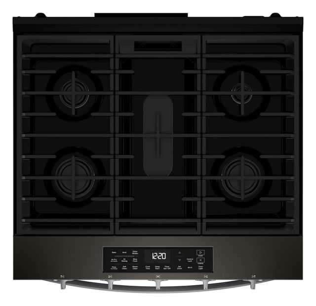 Whirlpool® 30" Black Stainless Steel Slide-In Gas Range with Air Cooking Technology-4