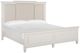 Magnussen Home® Willowbrook Egg Shell White/Natural King Upholstered Panel Bed-0