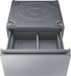 Samsung Bespoke 27" Silver Steel Laundry Pedestal-1