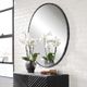 Uttermost® Benedo Black Round Mirror-3