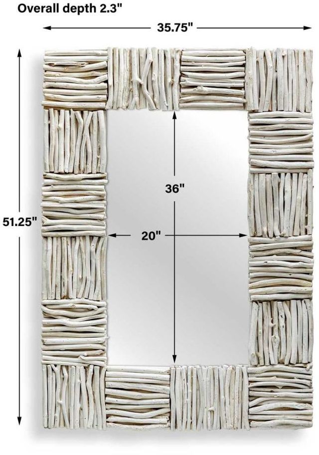 Uttermost® Lathey Bleached Teak Mirror-2