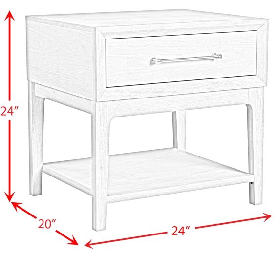 Elements International Westland Almond End Table-2